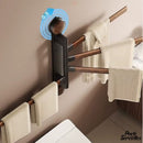 Porte serviette salle de bain bois