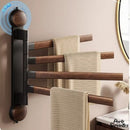 Porte serviette salle de bain bois