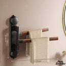 Porte serviette salle de bain bois