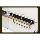 Porte serviette salle de bain en bois