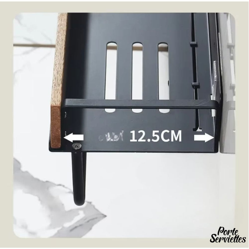 Porte serviette salle de bain en bois