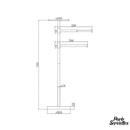 Porte serviette salle de bain sur pieds