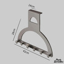 Porte serviette salle de bain sur porte