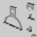 Porte serviette salle de bain sur porte