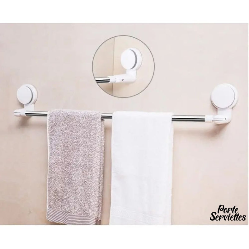 Porte serviette salle de bain ventouse