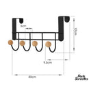 Porte-serviette sur porte blanc