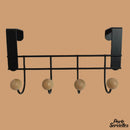 Porte-serviette sur porte blanc