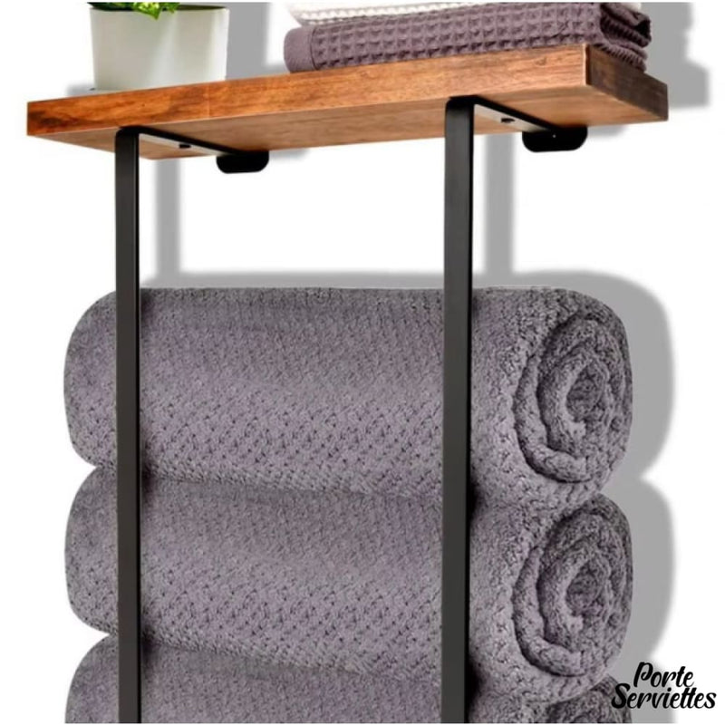 Porte serviette suspendu salle de bain
