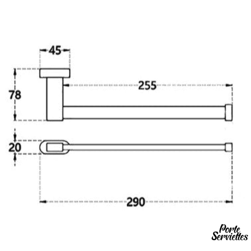 Porte serviette toilette