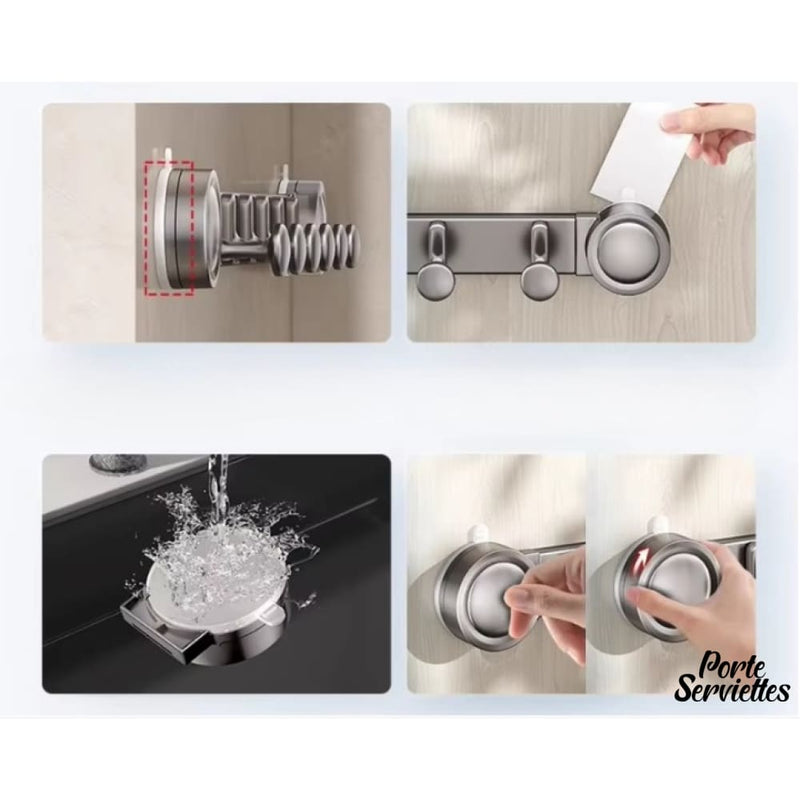 Porte serviette ventouse