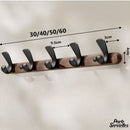 Porte serviettes bois salle bain