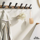 Porte serviettes bois salle bain