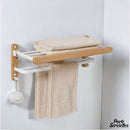 Porte serviettes mural blanc