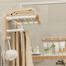 Porte serviettes mural blanc