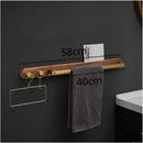 Porte serviettes mural bois