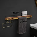 Porte serviettes mural bois