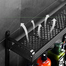 Porte serviettes mural noir