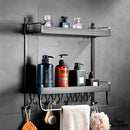 Porte serviettes mural noir