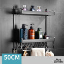 Porte serviettes mural noir