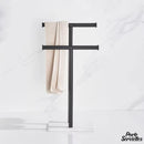 Porte serviettes salle de bain sur pied