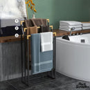 Porte serviettes salle de bain sur pied