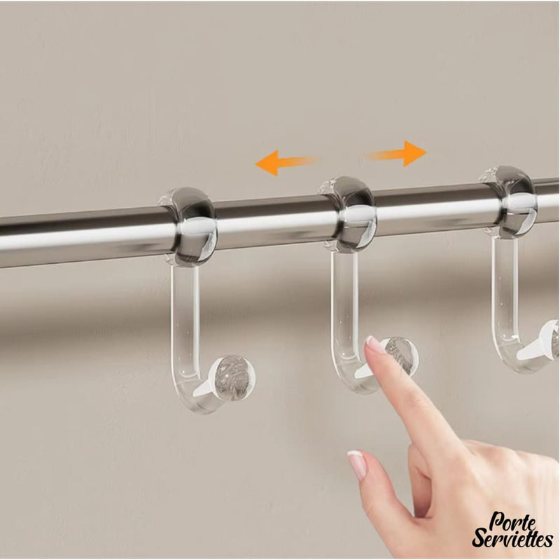 Porte serviettes ventouse salle de bain