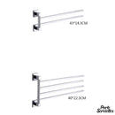2 barres pivotantes porte serviette