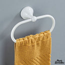 Anneau porte serviette blanc