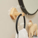 Anneau porte serviette bois