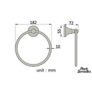 Anneau porte serviette laiton