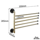 Barre murales pivotantes 35 cm porte serviettes