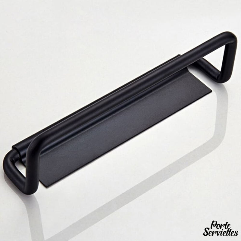 Barre noire porte serviette 30 cm