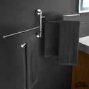 Barre pivotantes 35 cm porte serviettes