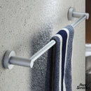 Barre porte serviette aluminium gris