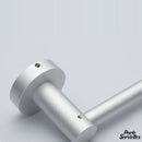 Barre porte serviette aluminium gris