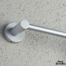 Barre porte serviette aluminium gris