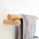 Barre porte serviette bois