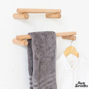 Barre porte serviette bois