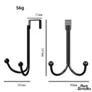 Crochet noir porte serviette à suspendre