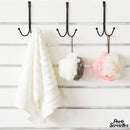 Crochet noir porte serviette à suspendre