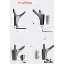 Crochet porte serviette mural design