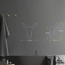 Crochet porte serviette mural design