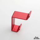 Crochet porte serviette rouge