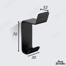 Crochet porte serviette rouge