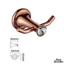 Crochet porte serviette salle de bain