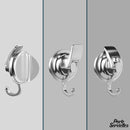 Crochet porte-serviette ventouse solide