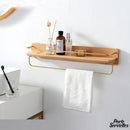 Etagere porte serviette bois