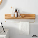 Etagere porte serviette bois