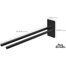 Porte serviette 2 branches acier