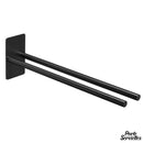 Porte serviette 2 branches acier